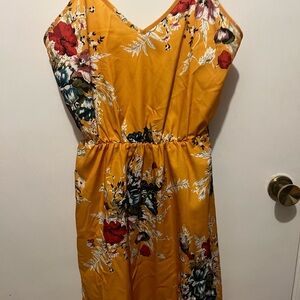 Floral Yellow Dress